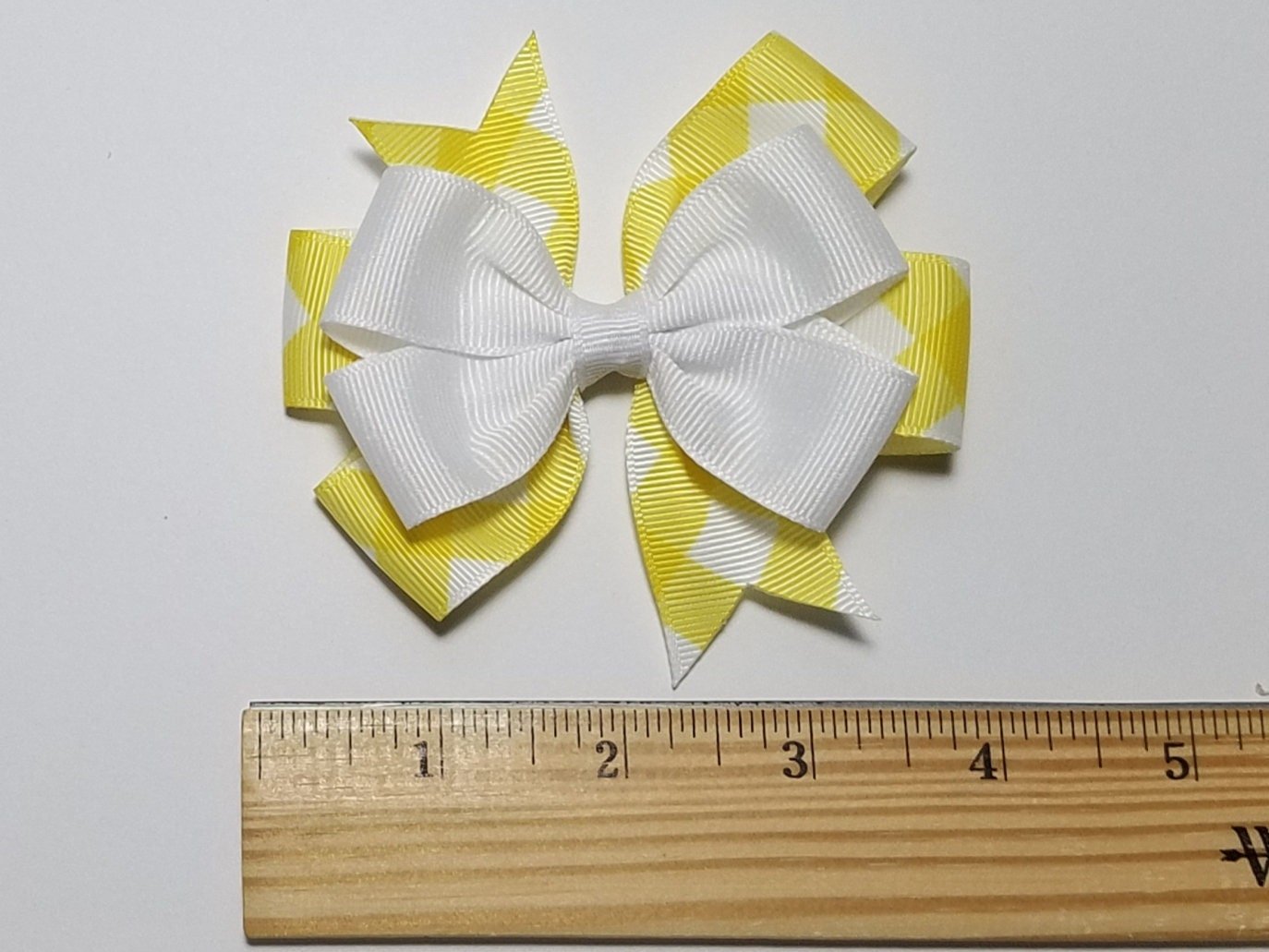 3.5" Yellow Gingham
