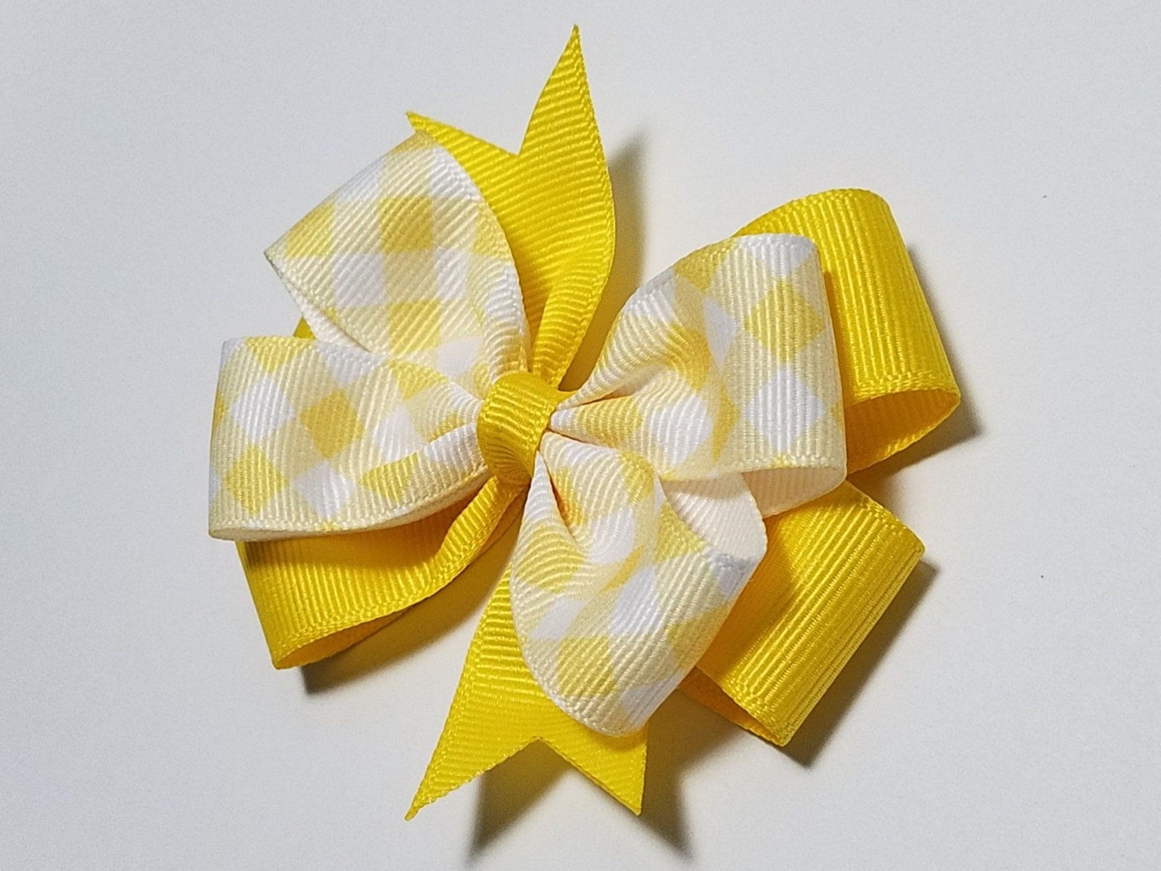3.5" Yellow Gingham 