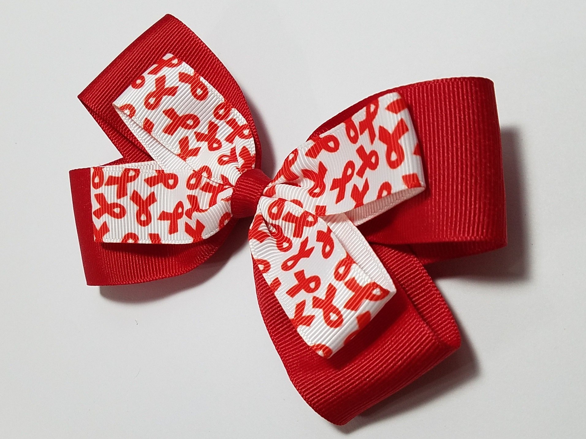 5" Red Awareness Ribbon 