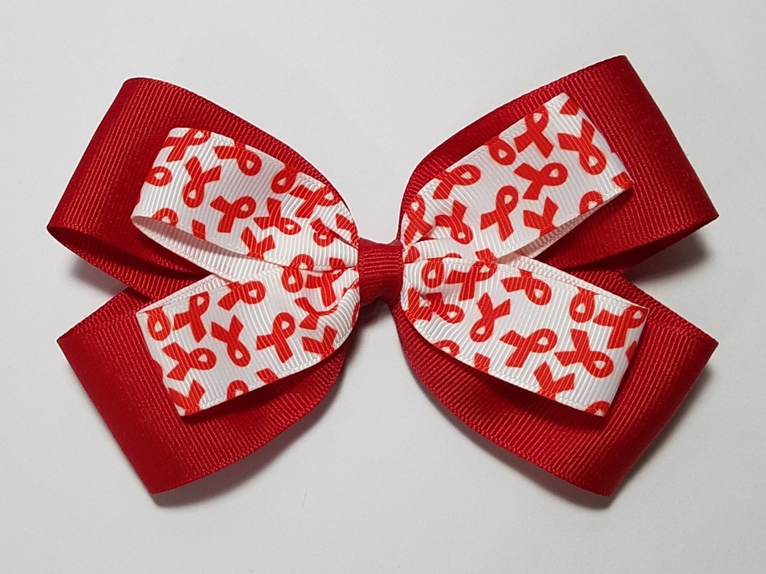 5" Red Awareness Ribbon 