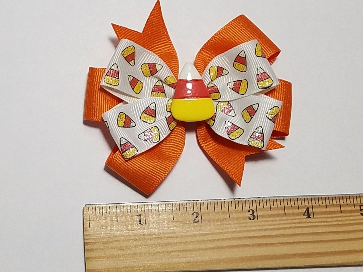 3.5" Candy Corn Glitter