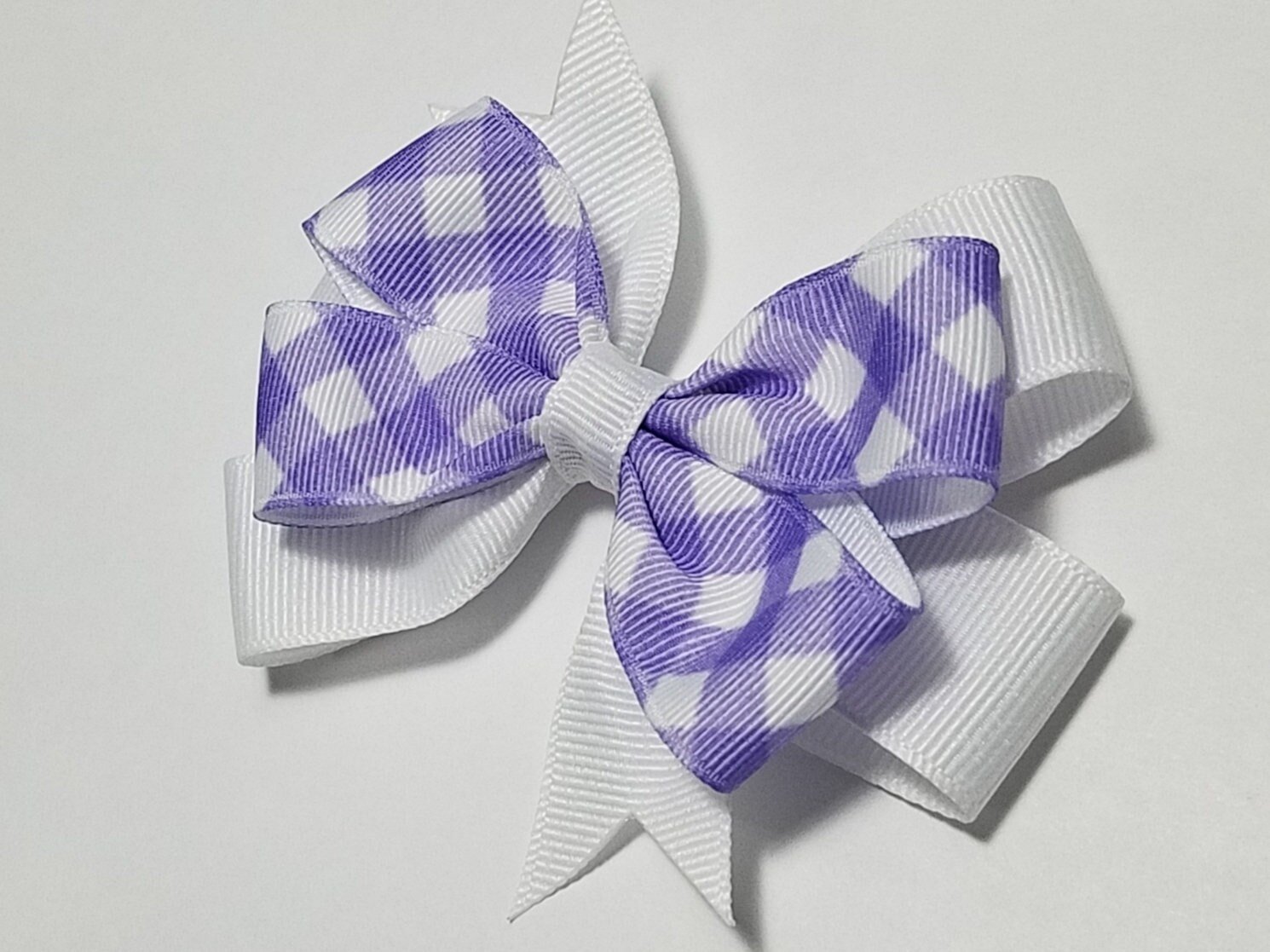3.5"  Purple Gingham 