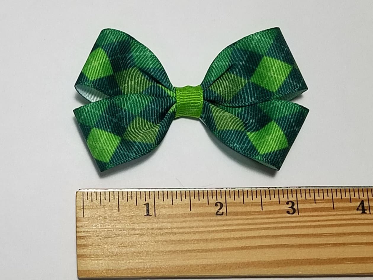 3" Green Argyle