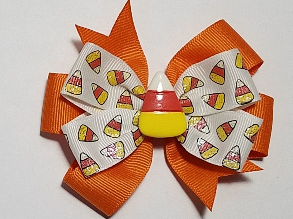 3.5" Candy Corn Glitter