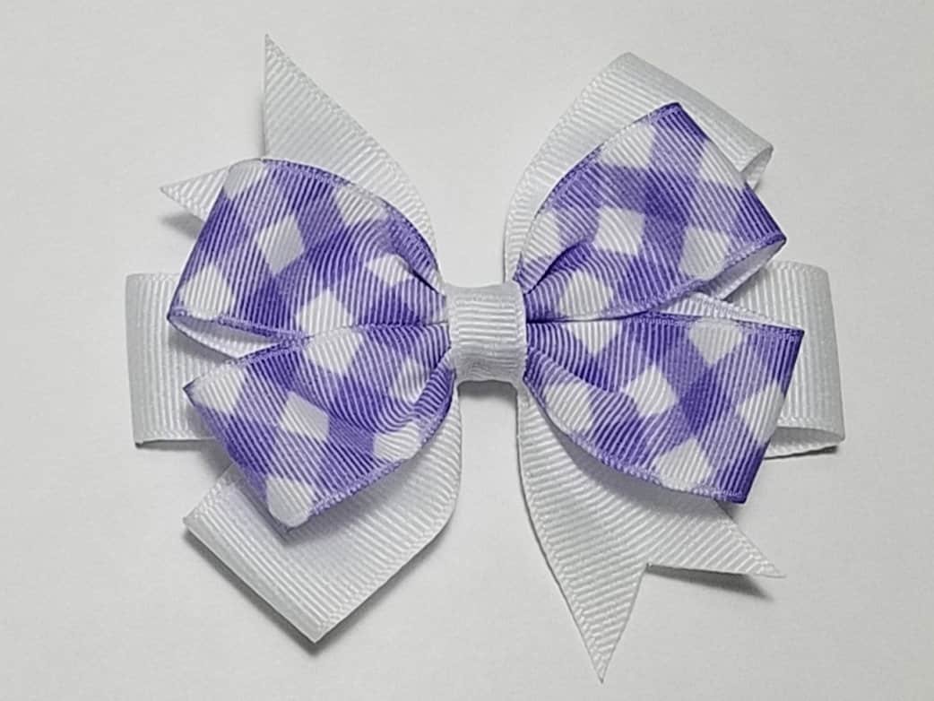 3.5"  Purple Gingham 