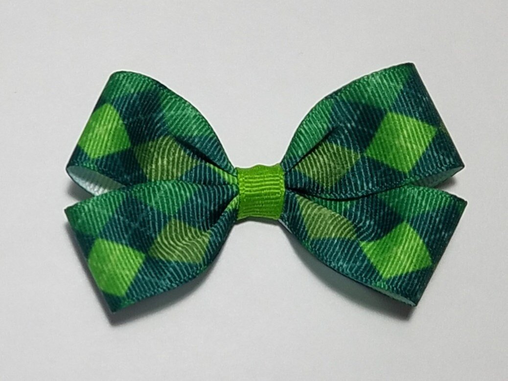 3" Green Argyle