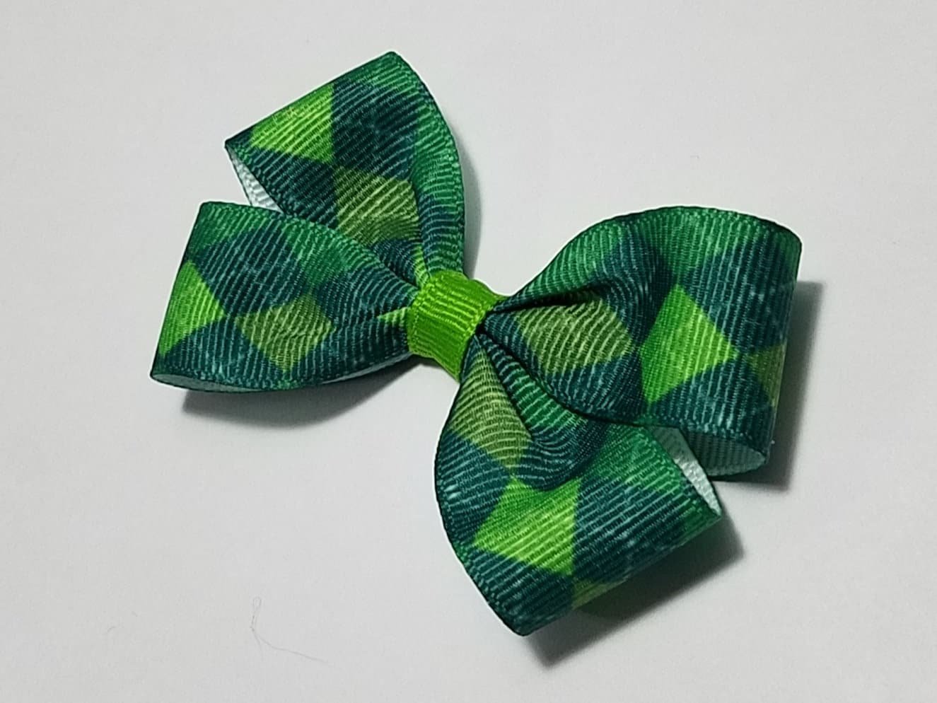 3" Green Argyle