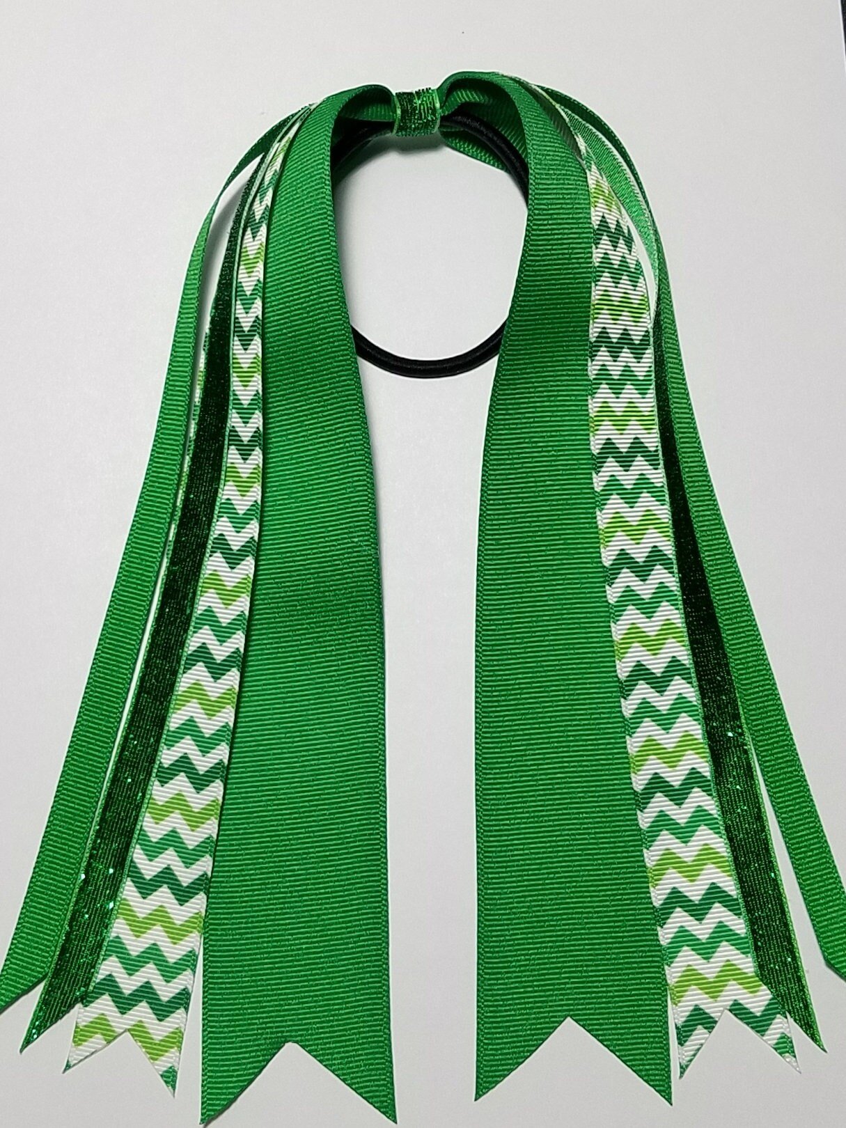 Green Chevron Stripe