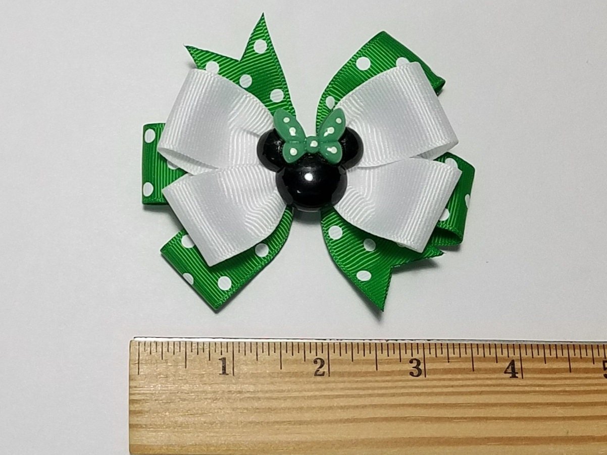 3.5" Emerald Polka Dot
