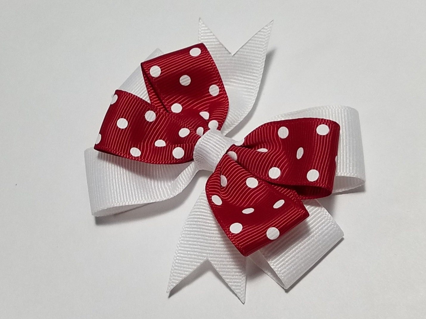 3.5" Cranberry Red Polka Dot