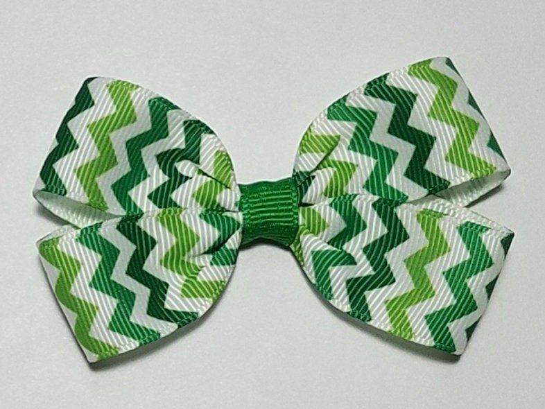 3" Green Chevron Stripe 