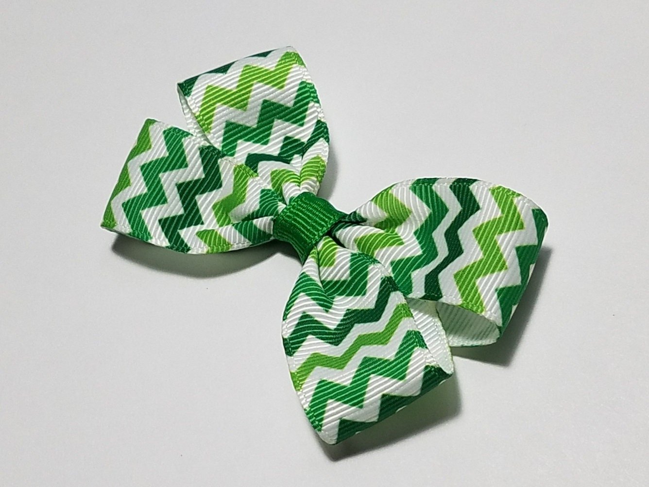 3" Green Chevron Stripe 