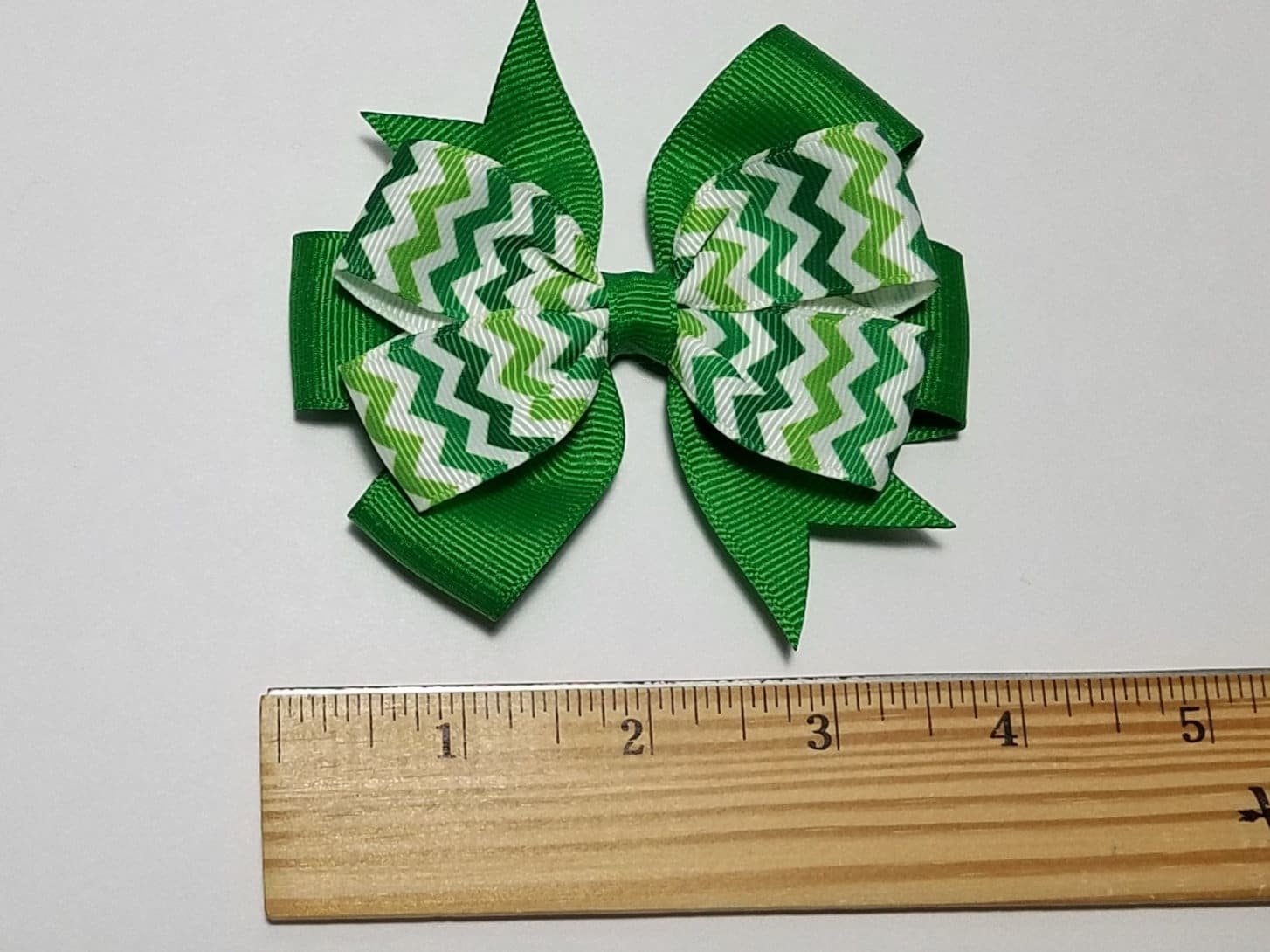 3.5" Green Chevron Stripe 