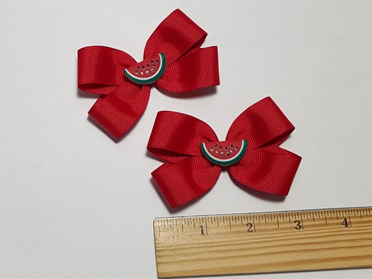 3" Watermelon Pigtails