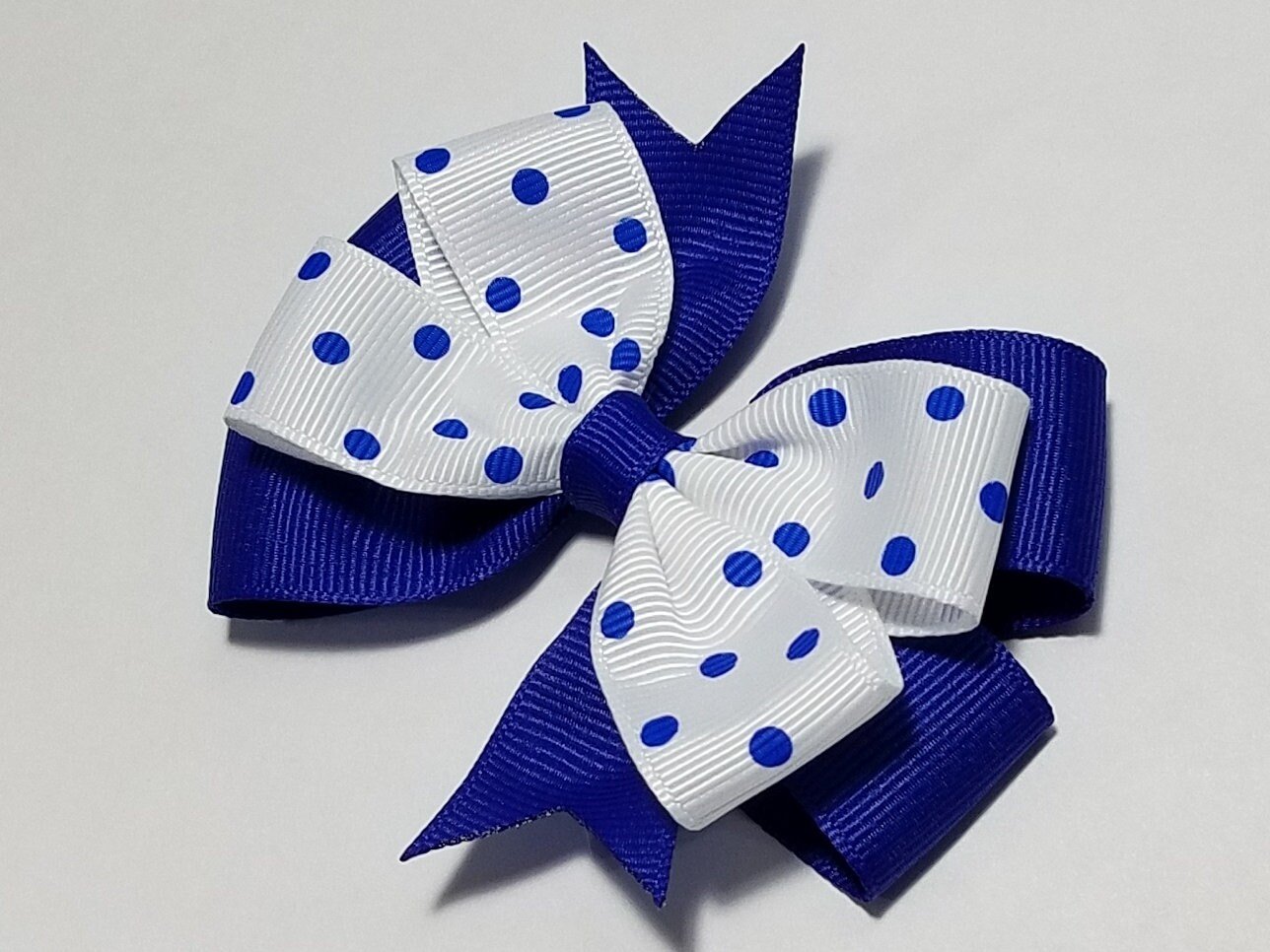 3.5" Royal Blue Polka Dot 