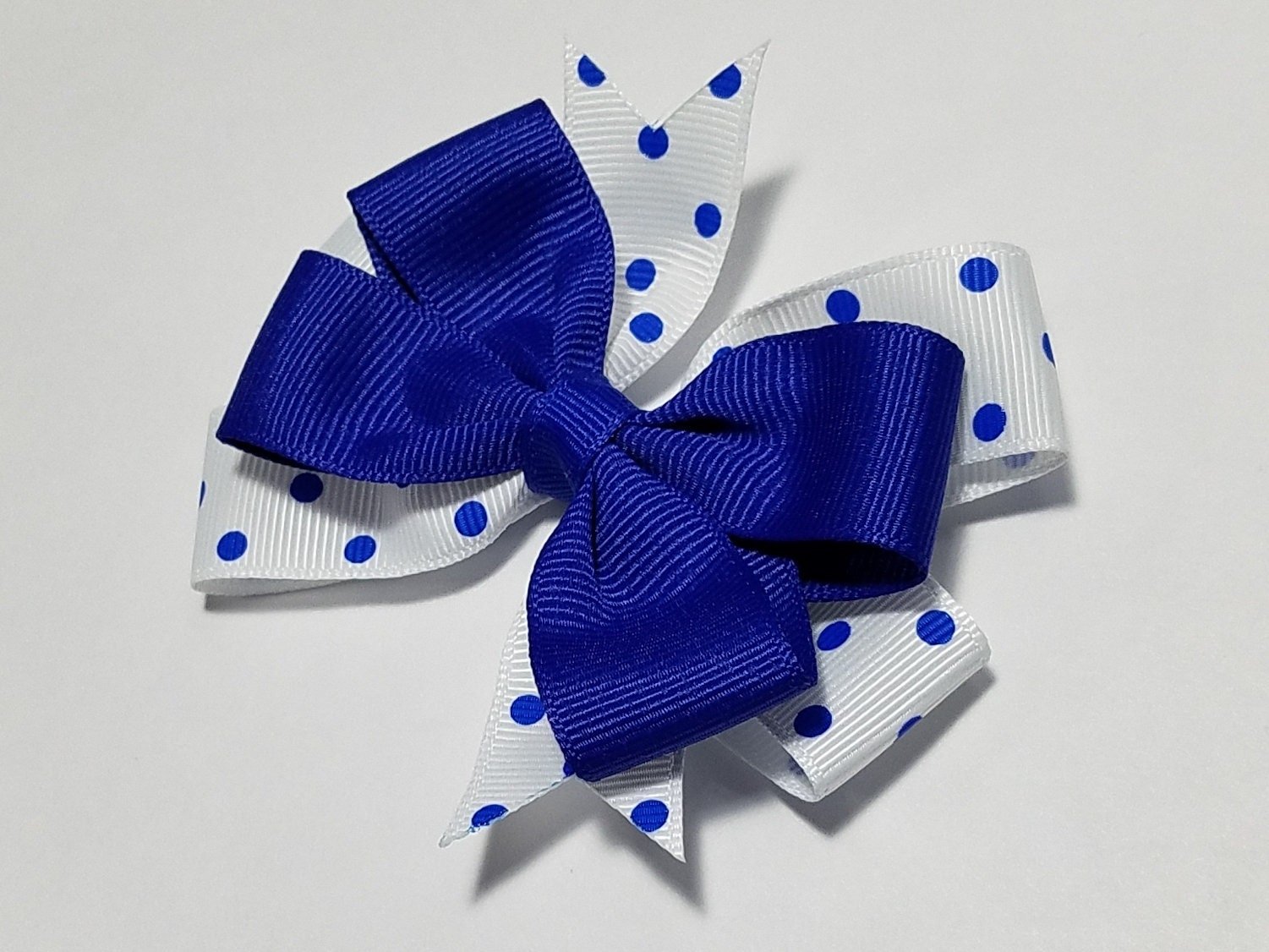 3.5" Royal Blue Polka Dot 