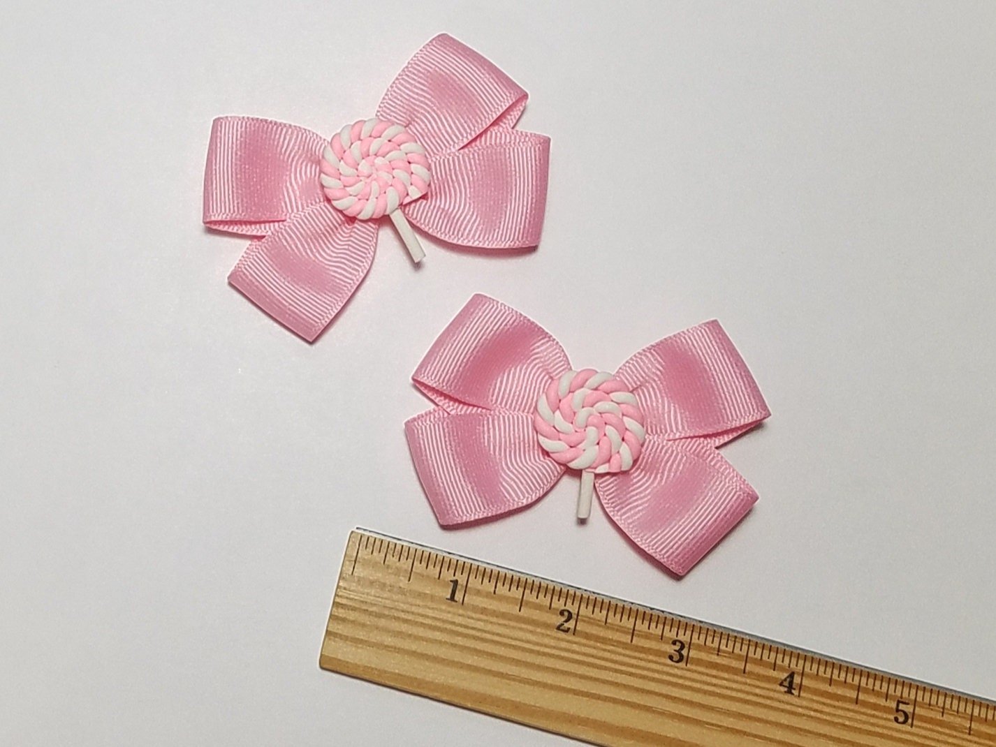 3" Pink Lollipop Pigtail Set 