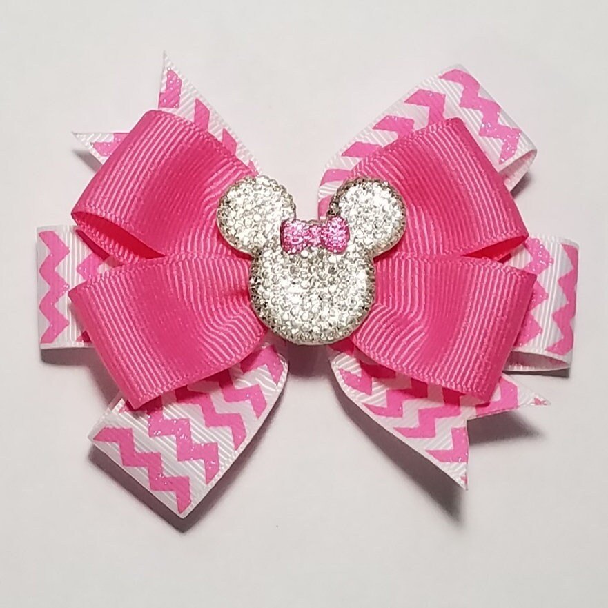 3.5" Hot Pink Glitter 