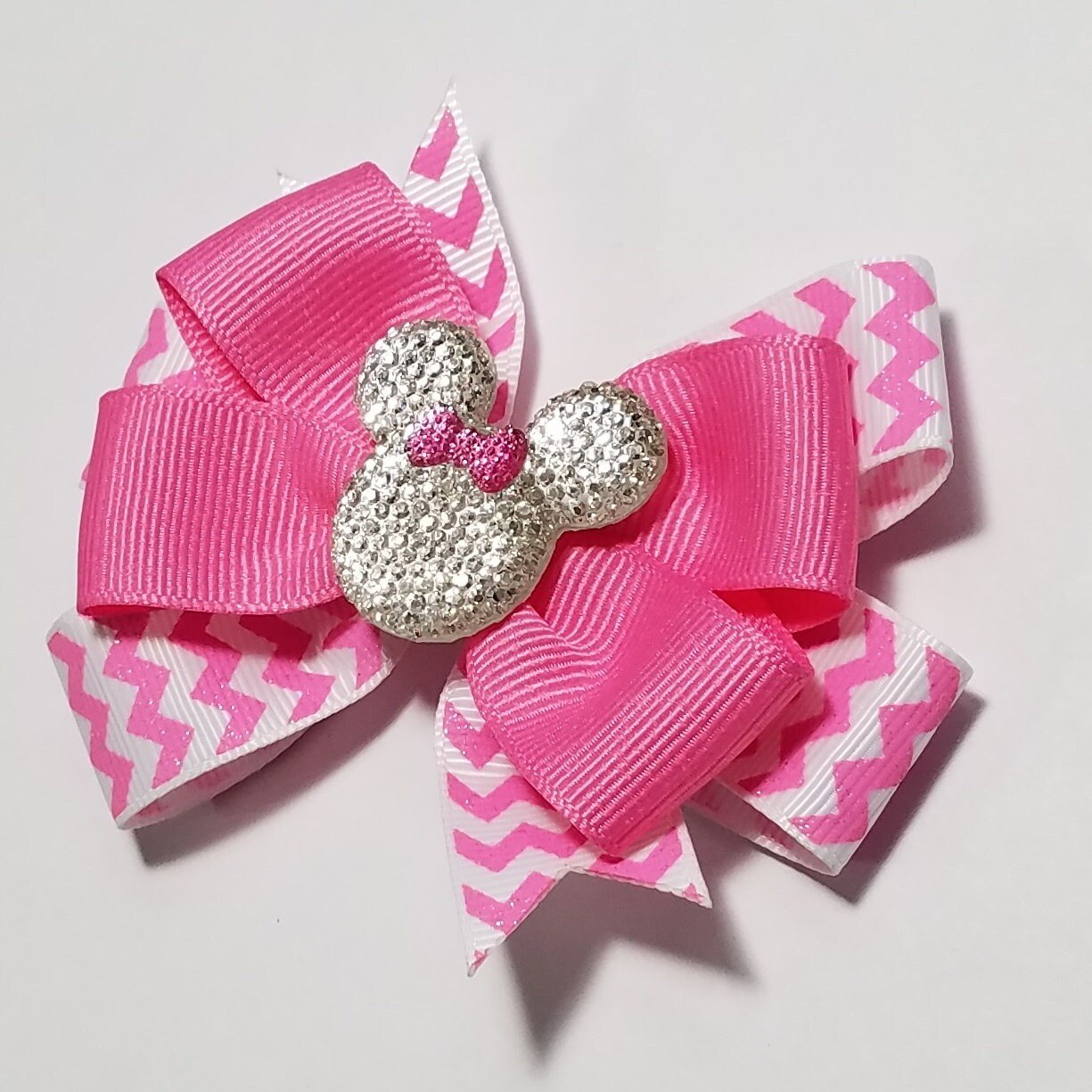 3.5" Hot Pink Glitter 