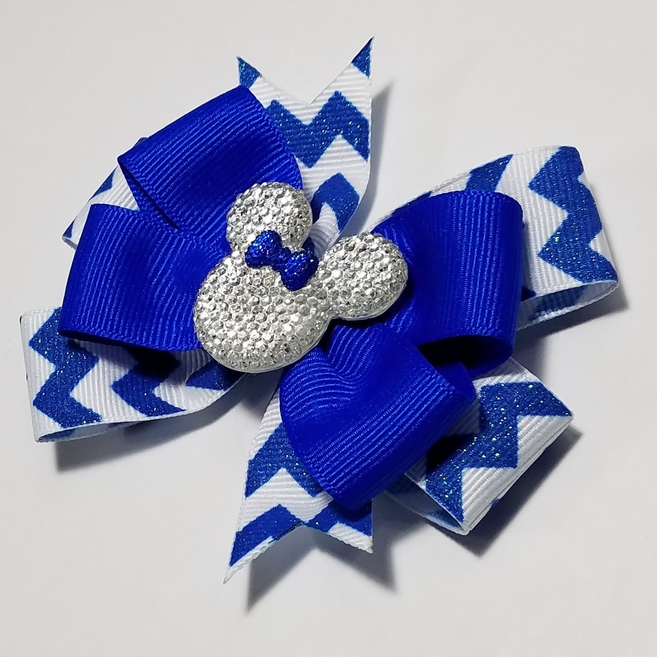 3.5" Electric Blue Glitter 