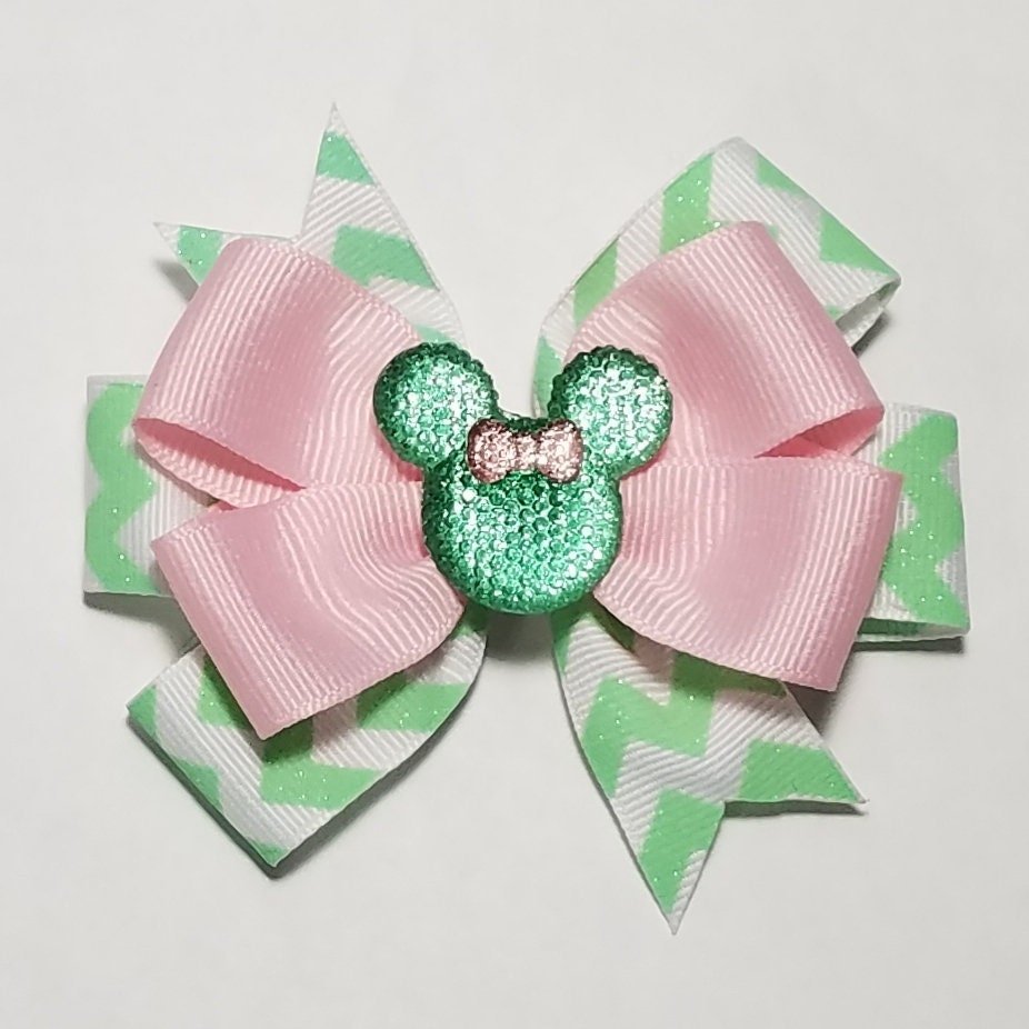3.5" Pink Mint Glitter 