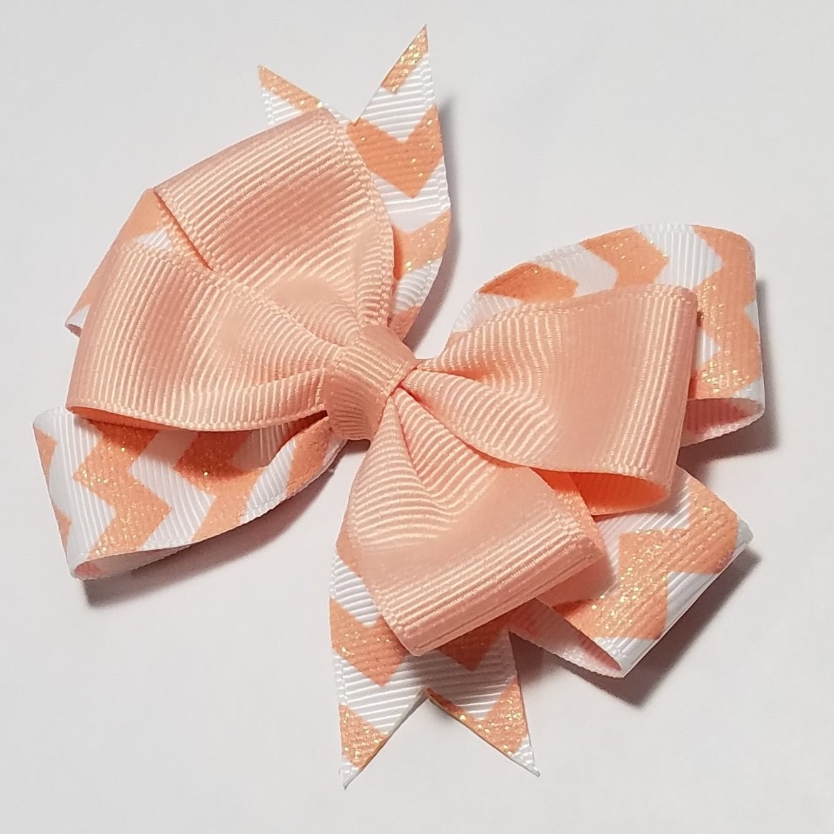 3.5" Light Coral Glitter 