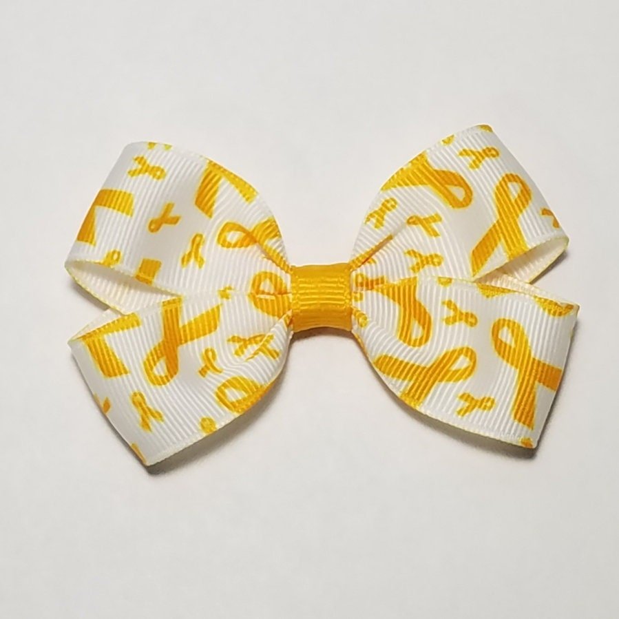 3" Yellow Gold Childhood Cancer Awareness 