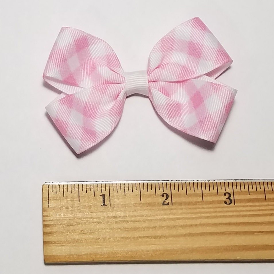 3" Pink Gingham 