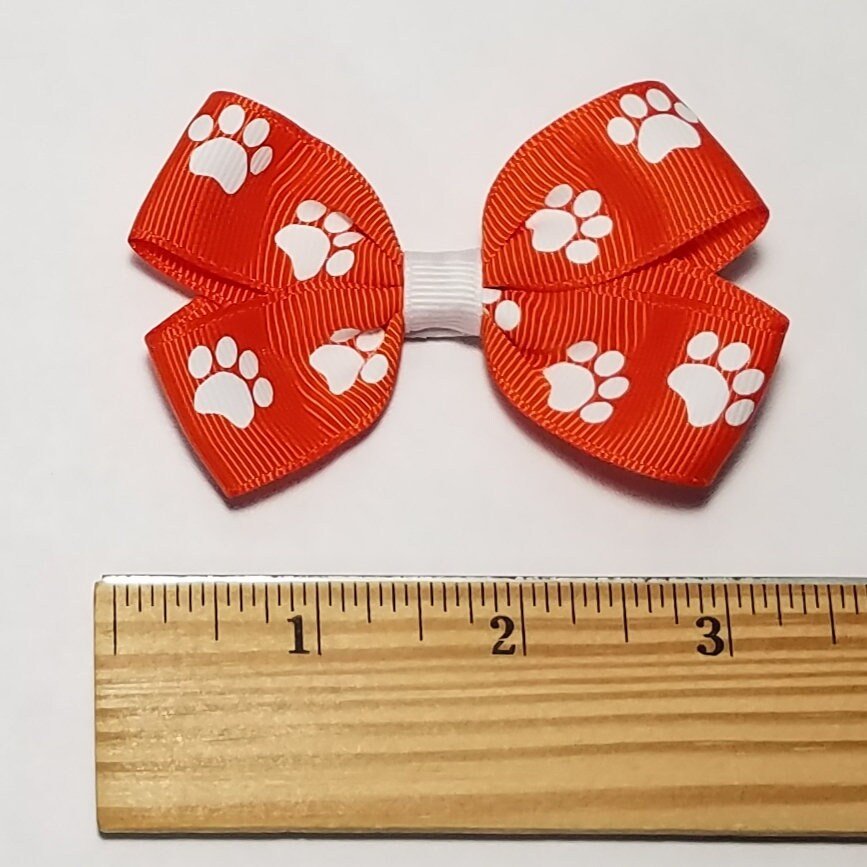 3" Orange Paw Print 