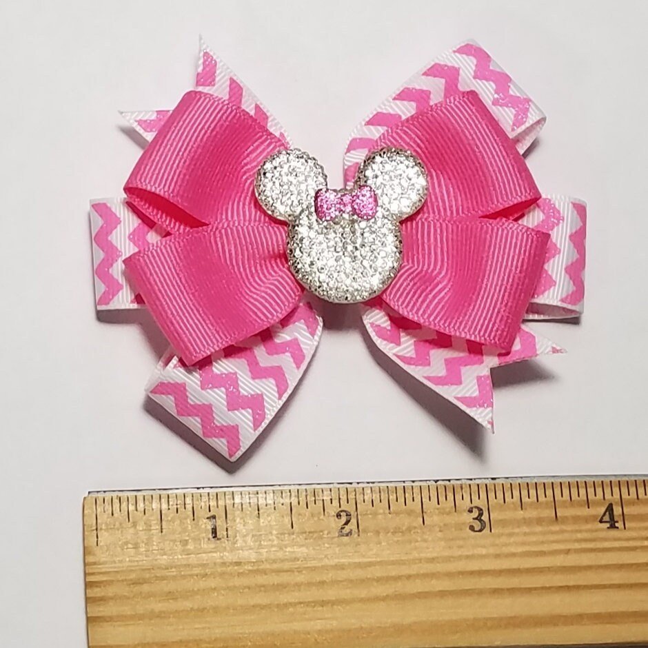 3.5" Hot Pink Glitter 