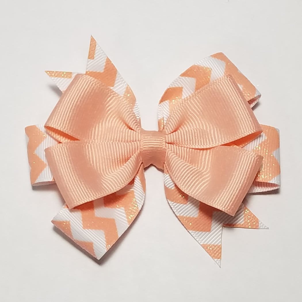 3.5" Light Coral Glitter 