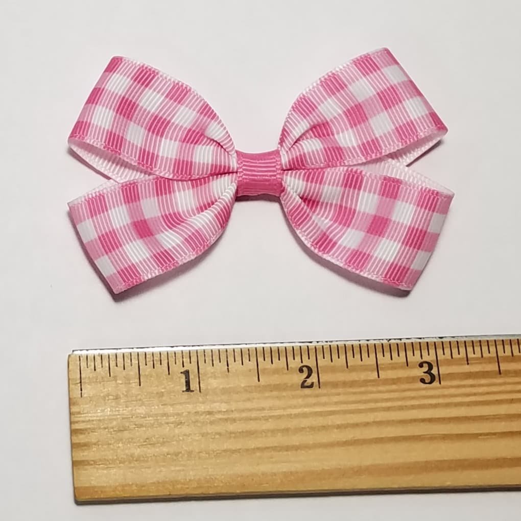 3" Pink Gingham 