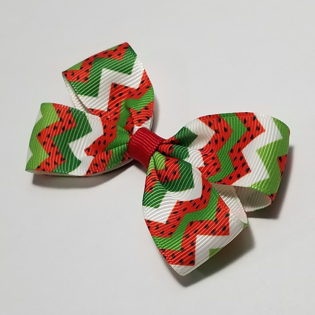 3" Watermelon Chevron 