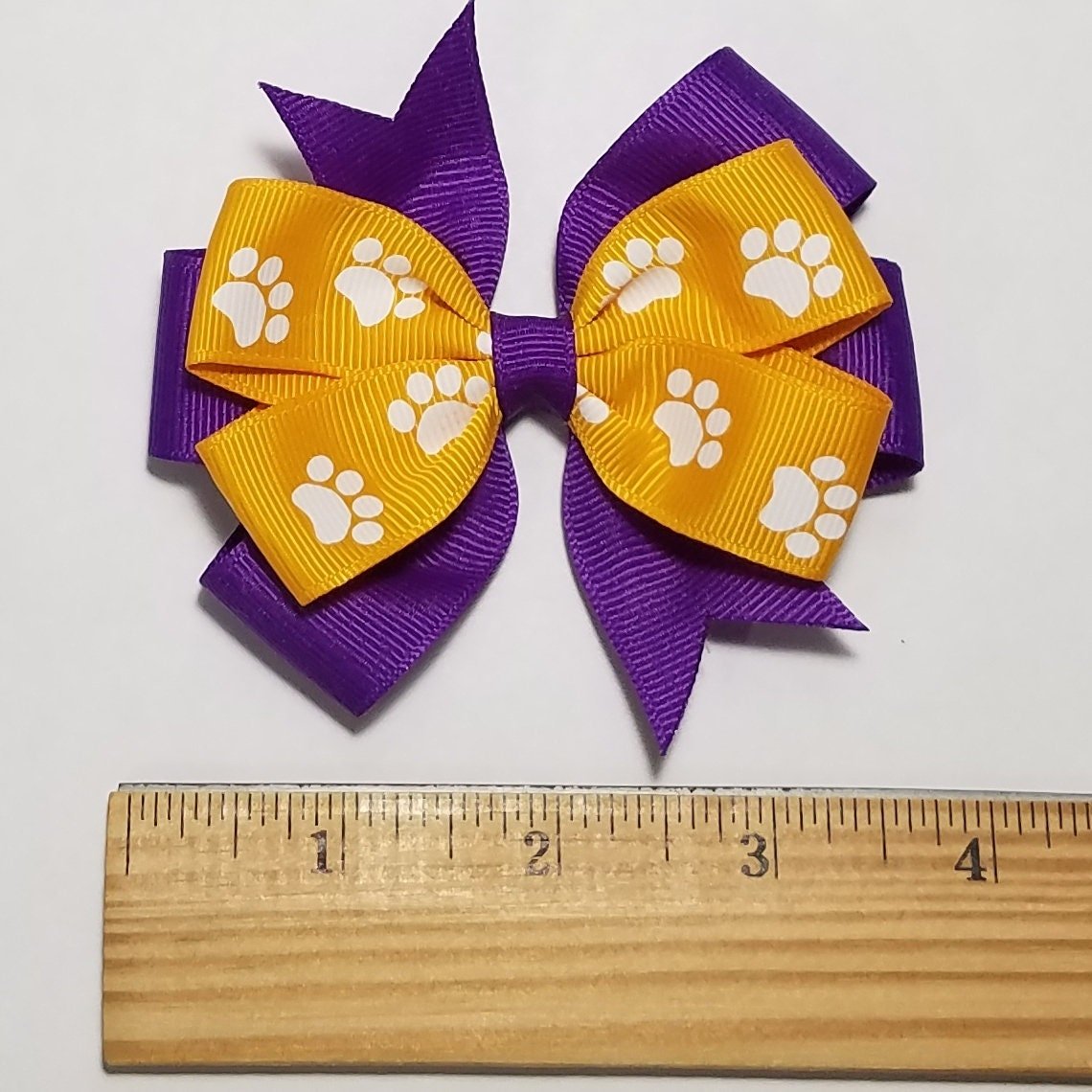 3.5" Yellow Gold Paw Print 