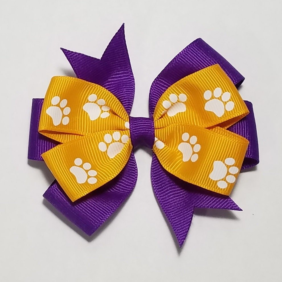 3.5" Yellow Gold Paw Print 