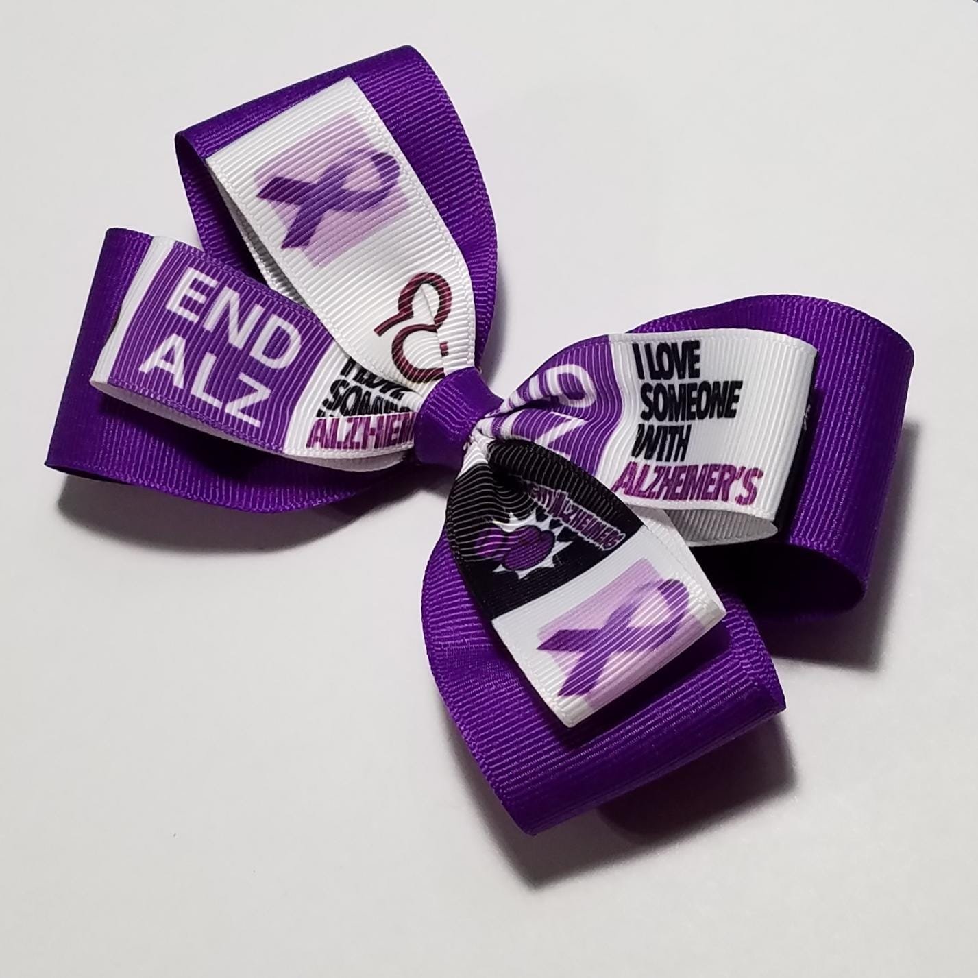 5" Alzheimer Awareness Ribbon 