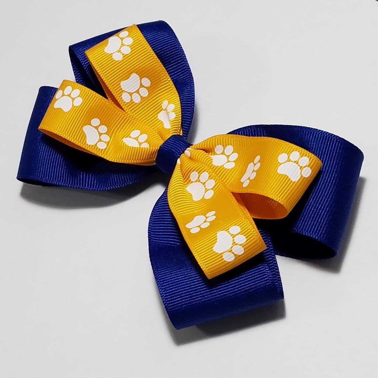 5" Yellow Gold Paw Print 