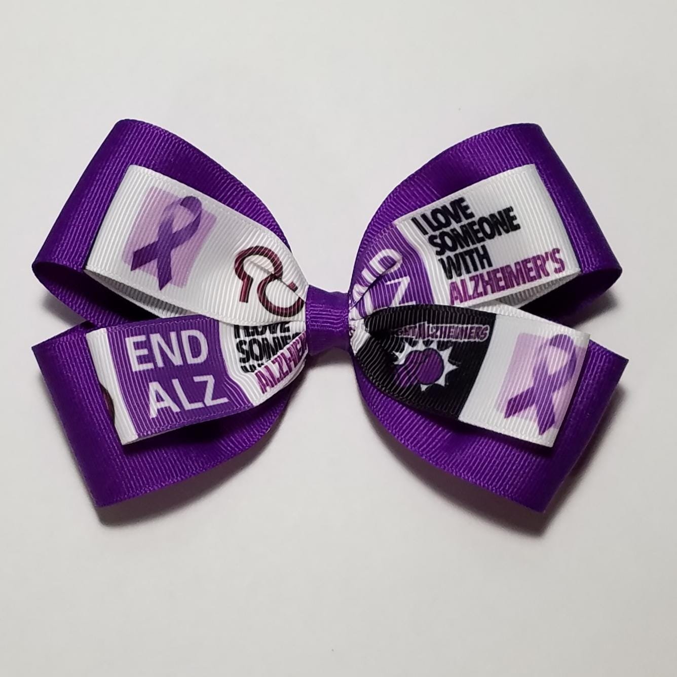 5" Alzheimer Awareness Ribbon 