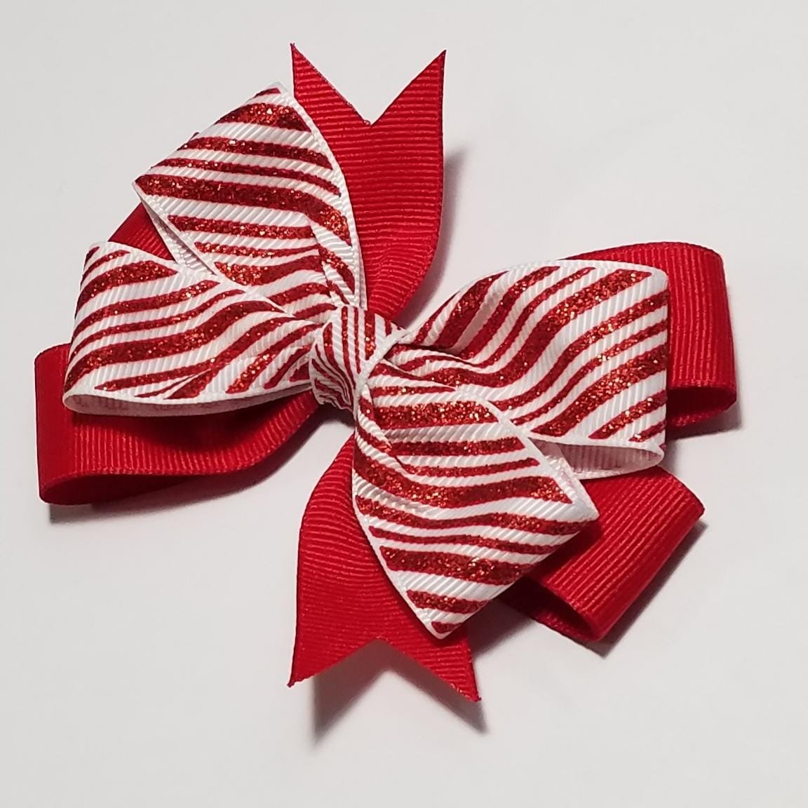 3.5" Candy Cane Stripe Glitter 