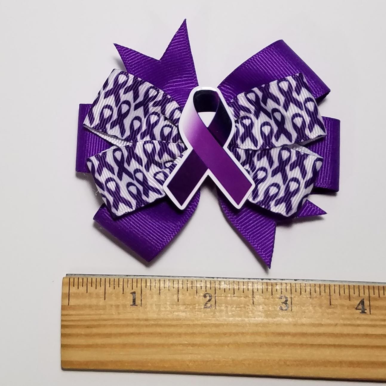 3.5" Purple Awareness Ribbon