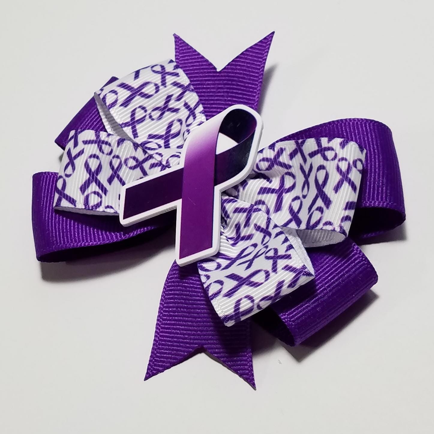 3.5" Purple Awareness Ribbon 