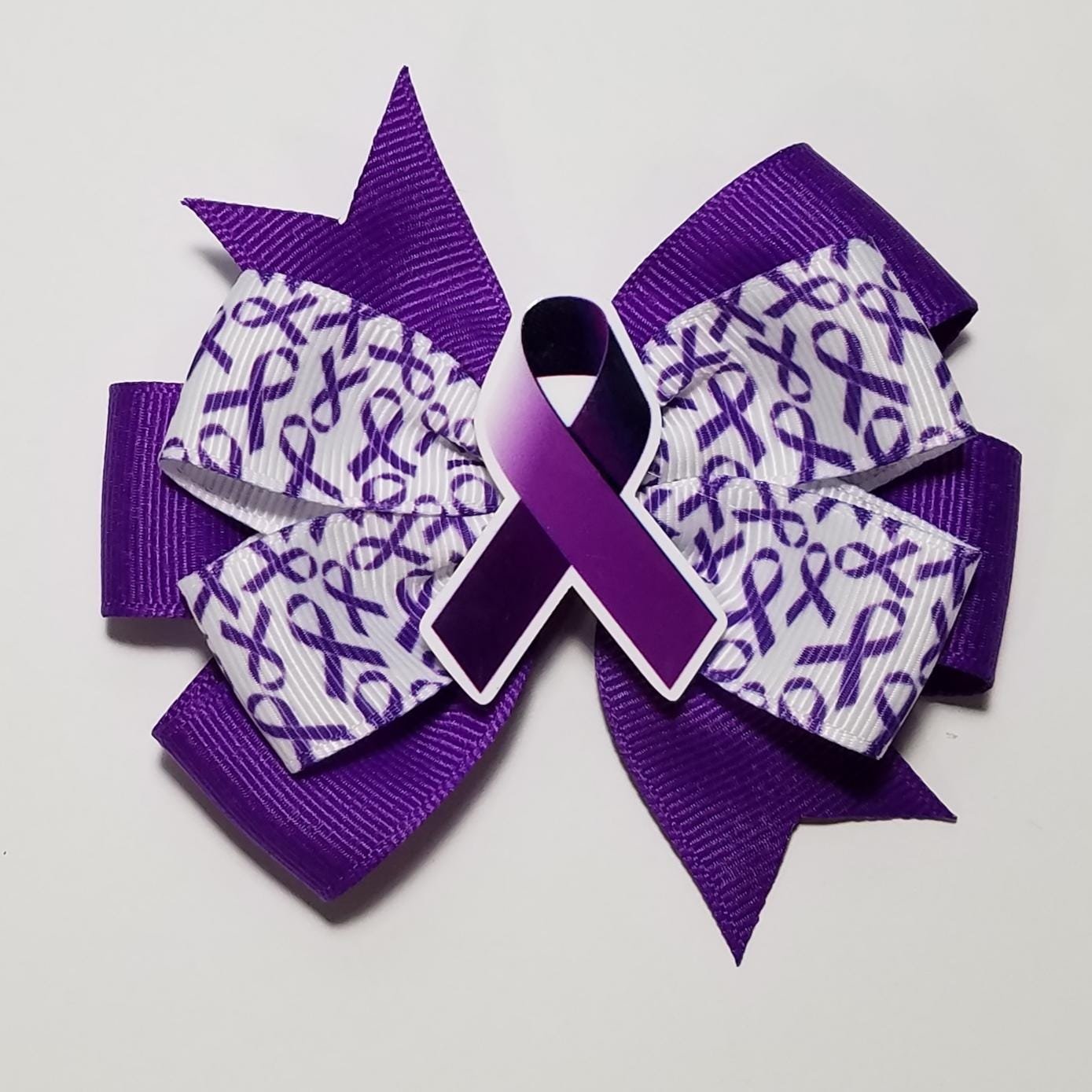 3.5" Purple Awareness Ribbon 