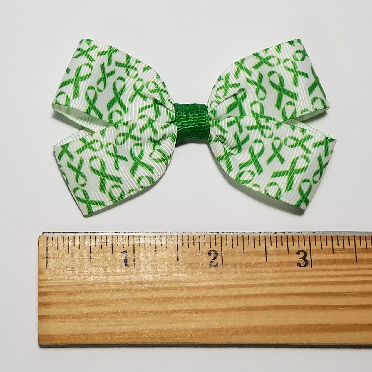 3" Green Awareness Ribbon