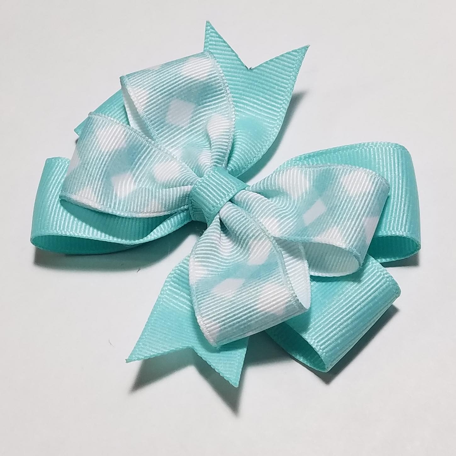 3.5" Aqua Gingham 