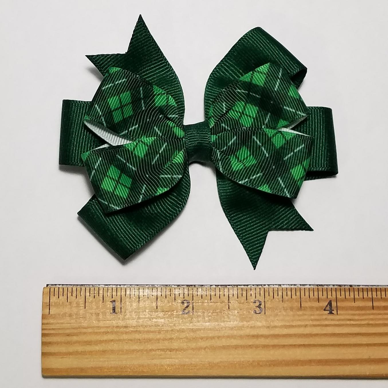 3.5" Green Plaid 