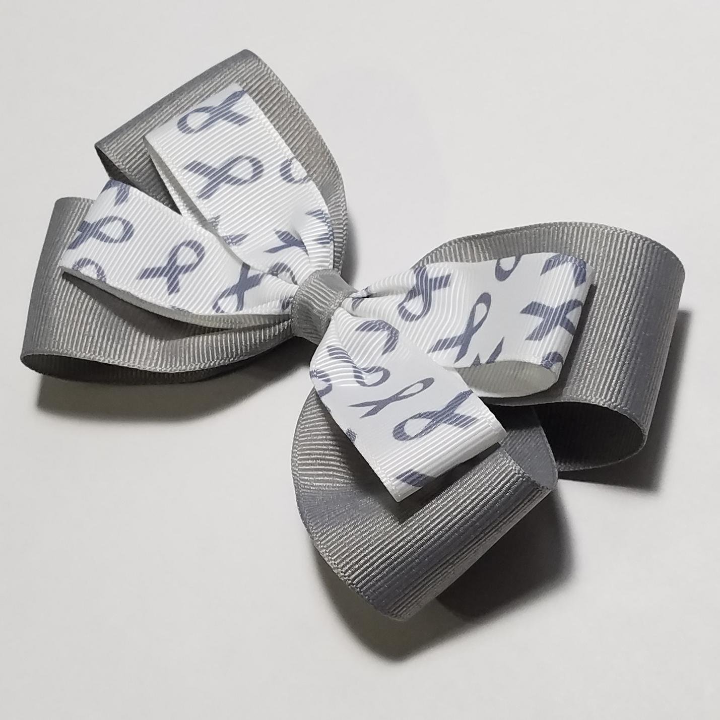 5" Gray Awareness Ribbon 