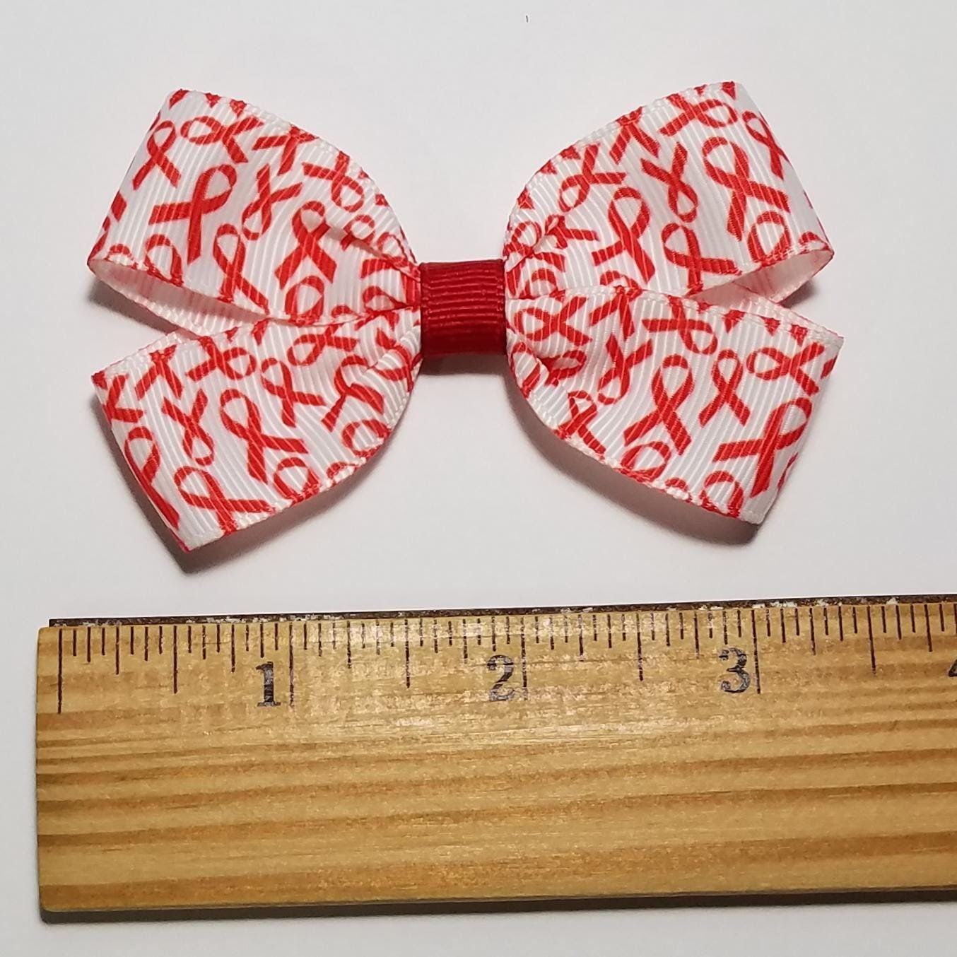 3" Red Awareness Ribbon