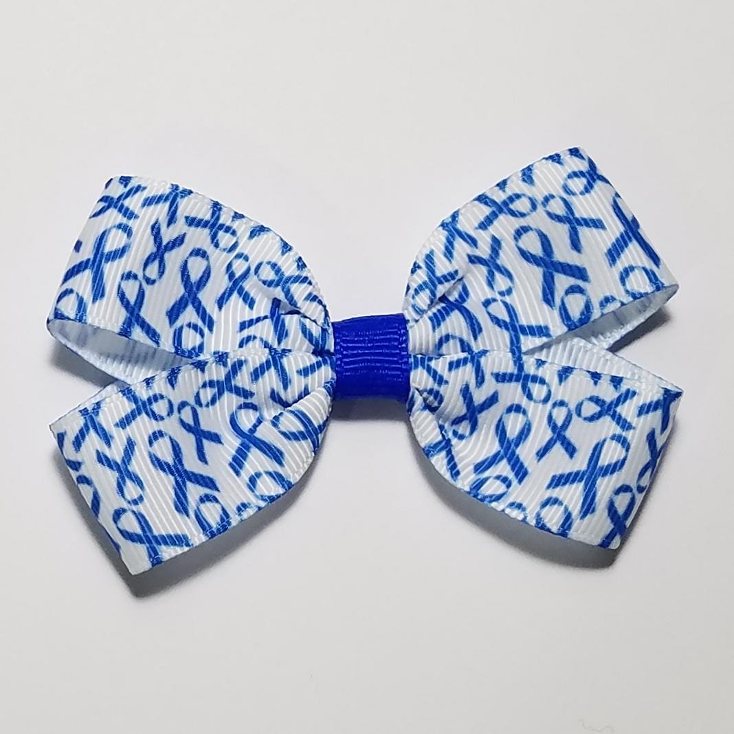 3" Blue Awareness Ribbon 