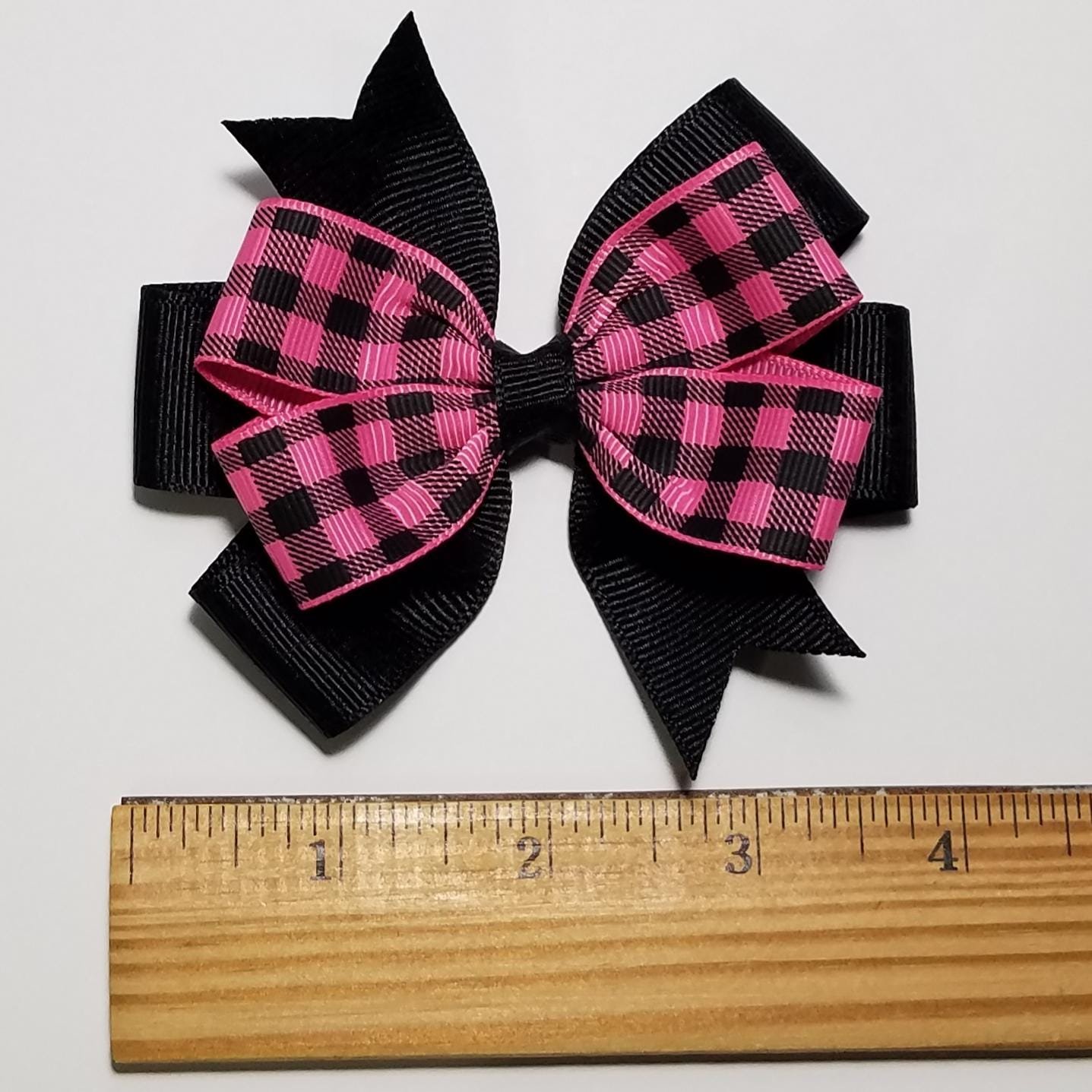 3.5" Pink Buffalo Plaid 