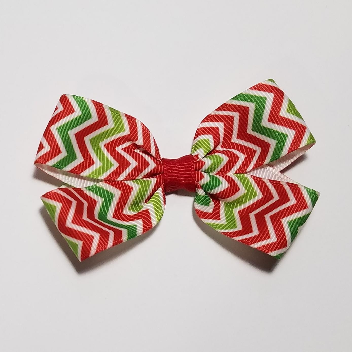 3" Christmas Chevron Stripe 